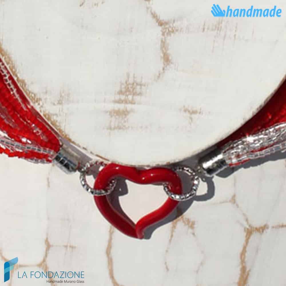 Sciarpina Conteria Heart Necklace | COLL0086 | La Fondazione snc, view 4