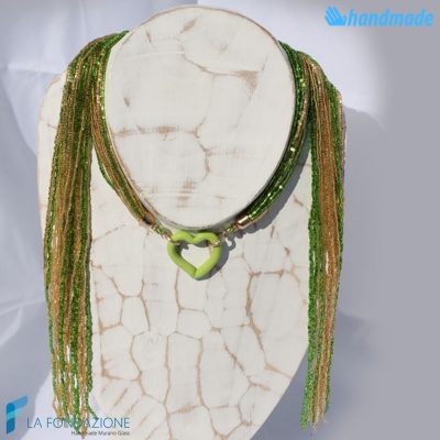 Sciarpina Conteria Heart Necklace | COLL0086 | La Fondazione snc, view 2