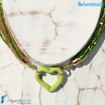 Sciarpina Conteria Heart Necklace | COLL0086 | La Fondazione snc, view 3