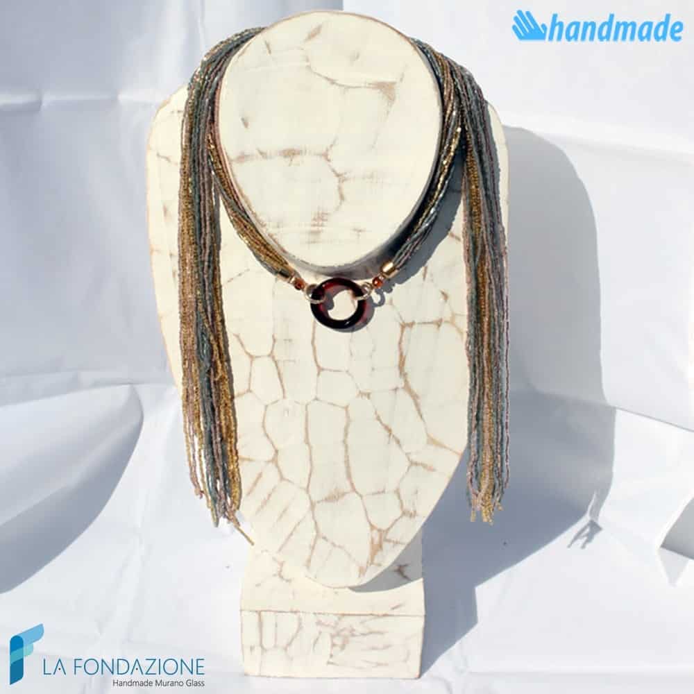 Collana Sciarpina Conteria Cerchio - COLL0090