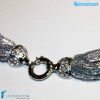 Torchon necklace 48 strands Polished with silver -  La Fondazione snc - COLL0092