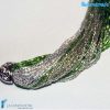 Torchon necklace 48 strands Polished with silver -  La Fondazione snc - COLL0092