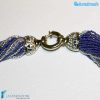 Torchon necklace 48 strands Polished with silver -  La Fondazione snc - COLL0092