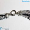 Torchon necklace 48 strands Polished with silver -  La Fondazione snc - COLL0092