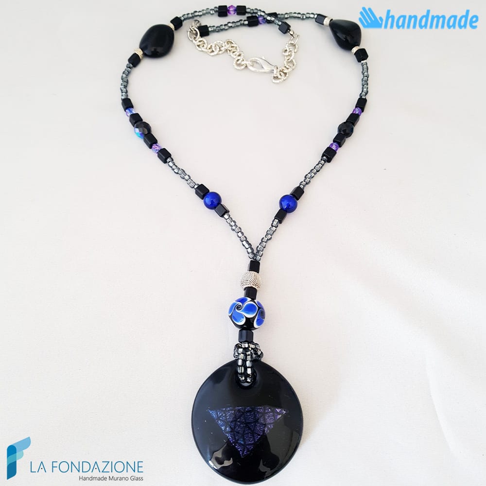 Collana Estrusa in vetro di Murano - COLL0094