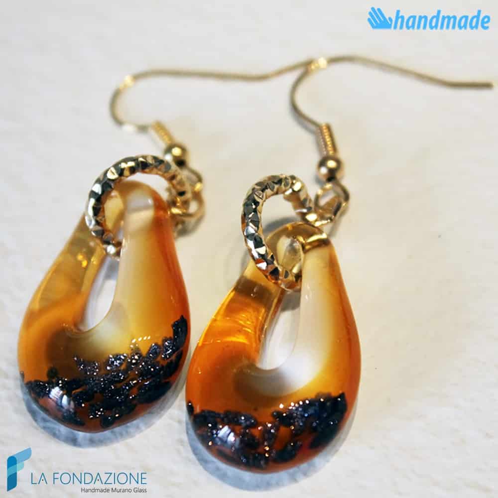 Sparkling Blue earrings with aventurine - La Fondazione - EARRINGSC0004