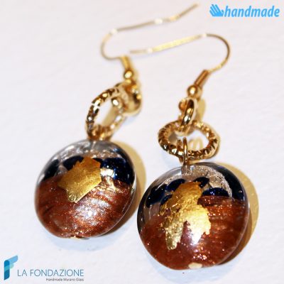 Orecchini Mezzaluna in vetro di Murano - EARRINGSC0019