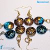 Tiger earrings made in Murano glass - EARRINGSC0020