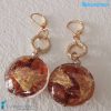 Orecchini Mezzaluna in vetro di Murano - La Fondazione snc - EARRINGSC0019