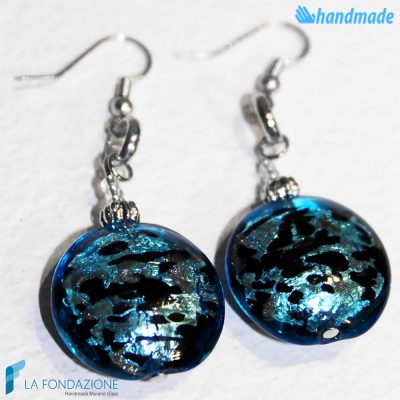 Tiger earrings made in Murano glass - EARRINGSC0020
