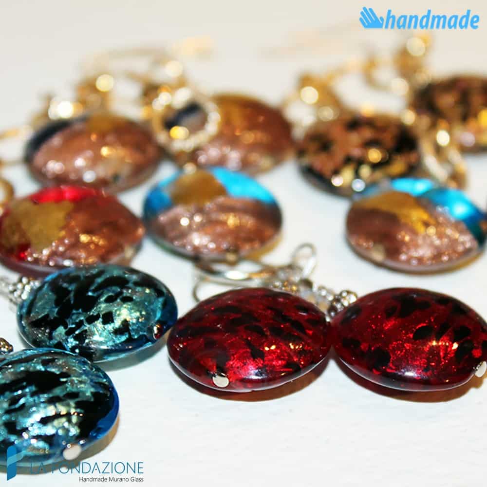 Orecchini Tigrati in vetro di Murano - EARRINGSC0020