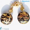 Orecchini Tigrati in vetro di Murano - EARRINGSC0020