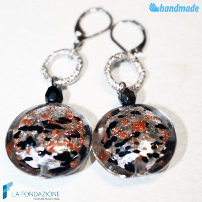 Orecchini Tigrati in vetro di Murano - EARRINGSC0020