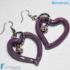 Orecchini Cuore con punto luce - Orecchini in vetro di Murano - EARRINGSC0021