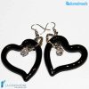 Orecchini Cuore con punto luce - Orecchini in vetro di Murano - EARRINGSC0021