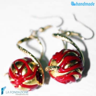 Glazed twisted earrings - La Fondazione snc - EARRINGSC0025