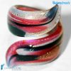 Cherry Ribbon Ring in Murano glass - La Fondazione snc - RINGS0045