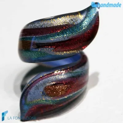 Anello a Nastro Anemone con avventurina