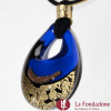 Goccia oro rotto in vetro di Murano - PEND0011