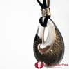Goccia oro rotto in vetro di Murano - PEND0011