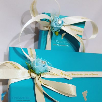 Gift boxes of the La Fondazione - Handmade Murano Glass Venezia