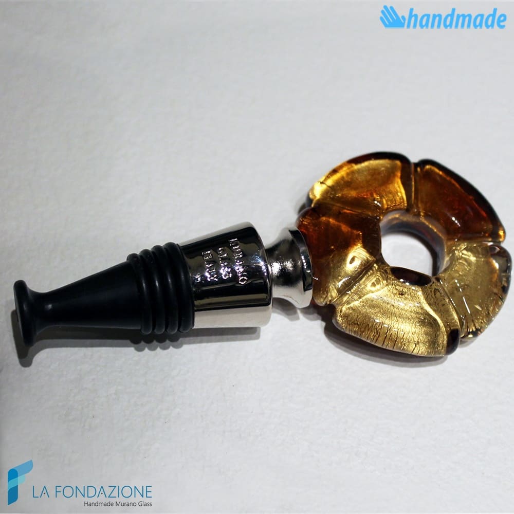 Flower bottle cap made in Murano glass - CAPS0001