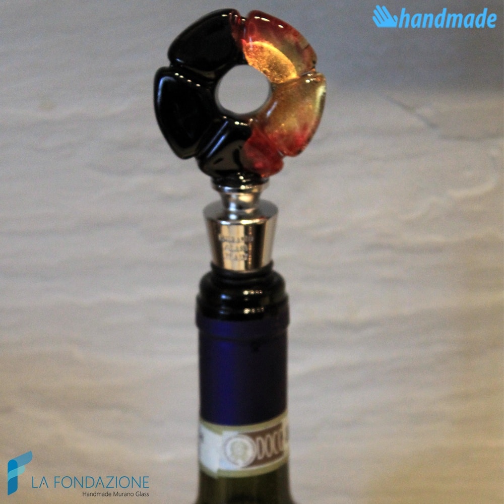 Flower bottle cap made in Murano glass - CAPS0001