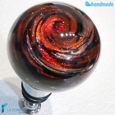 Bottle cap Aventurine sphere made in Murano glass - CAPS00013