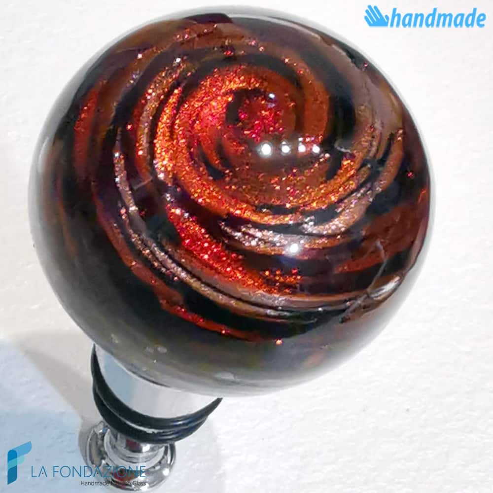 Bottle cap Aventurine sphere made in Murano glass - CAPS00013