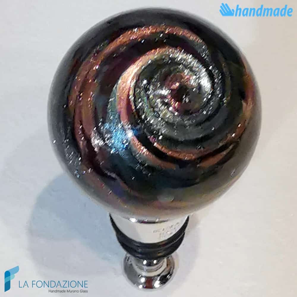 Bottle cap Aventurine sphere made in Murano glass - CAPS00013