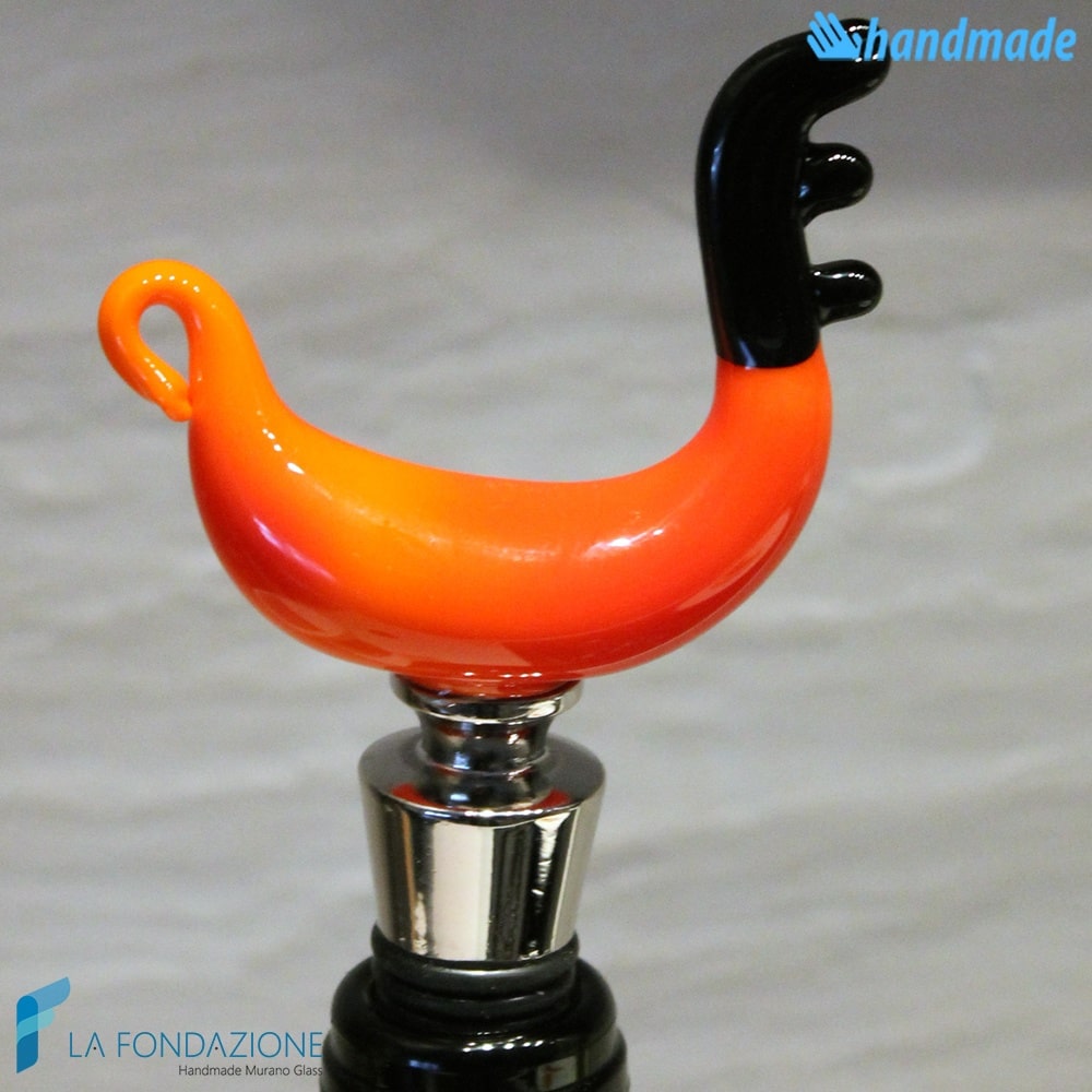 Bottle cap Gondola made in Murano glass - CAPS0003