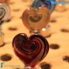 Heart bottle cap made in Murano glass - CAPS0007