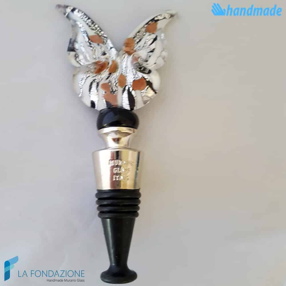 Bottle cap Butterfly  made in Murano glass - CAPS0017