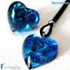 Parure Heart Gem with ring and pendant made in Murano Glass - PARU0017