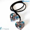 Parure Heart Gem with ring and pendant made in Murano Glass - PARU0017
