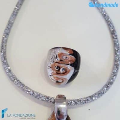Vortex Parure with ring and pendant - PARU0029