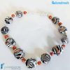 Parure Phoenician Moko with bracelet and necklace made in Murano glass - PARU0037