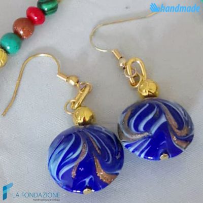 Parure Phoenician Spring with necklace and earrings made in Murano glass - PARU0040