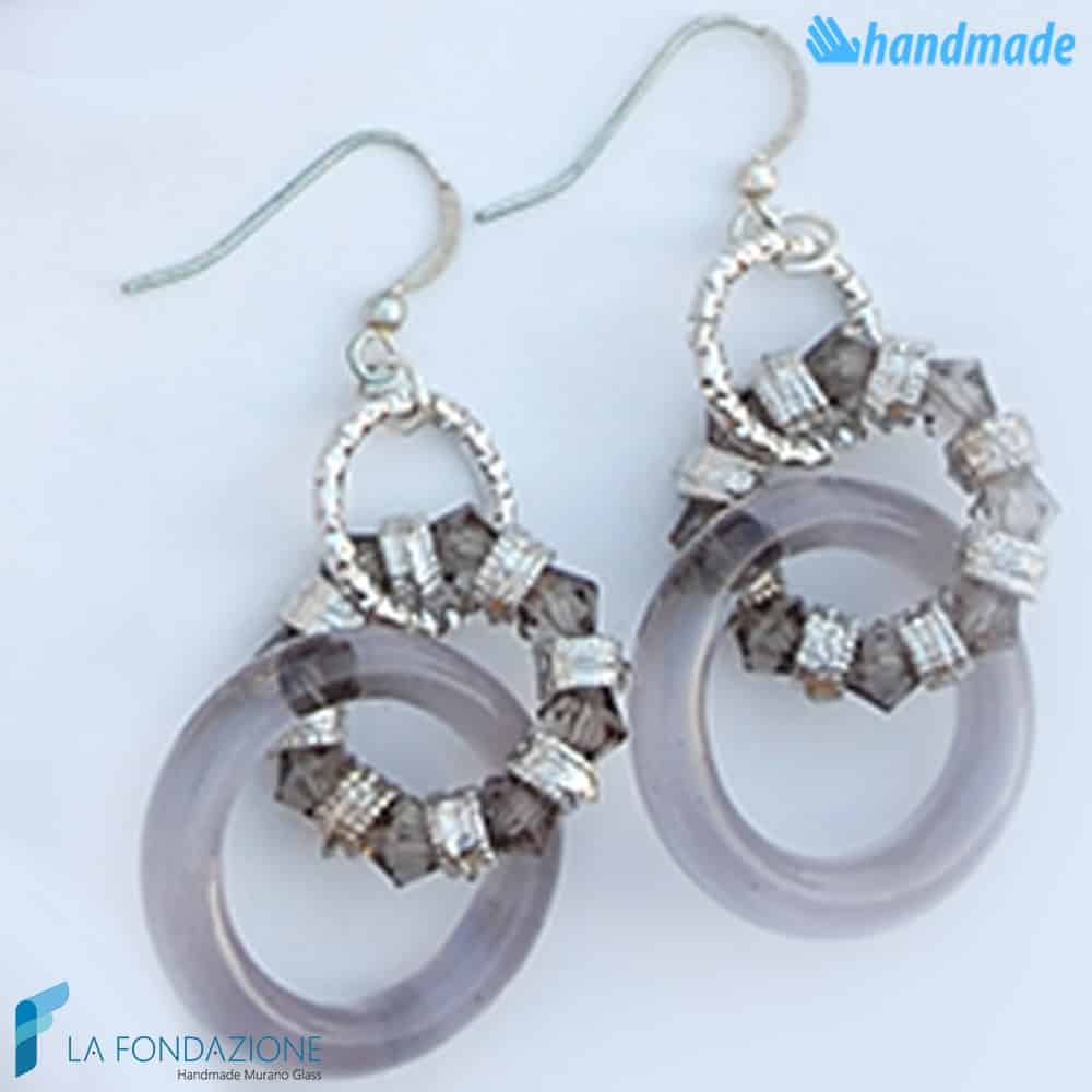 Parure Boop Magic with necklace, earrings and bracelet made in Murano glass - PARU0044