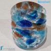 Harlequin Frozen band ring made in Murano glass - RINGS0077