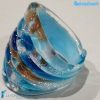 Harlequin Frozen band ring made in Murano glass - RINGS0077