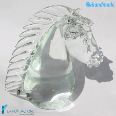 Horse Head made in Murano glass - SCUL001