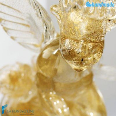 Venetian Putto made in Murano glass - SCUL008