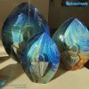 Blue Chalcedony Egg made in Murano glass - SCUL012