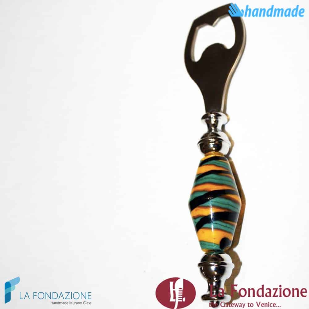 Apribottiglie Brasile in vetro di Murano - CAVA0003