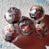 Pearls Schisse Pink Wave 16mm made in Murano glass - PERLA001