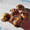 Amber Pearls Schisse Wave 16mm made in Murano glass - PERLA004