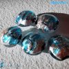 Light Blue Pearls Schisse Wave 16mm made in Murano glass - PERLA005