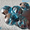 Light Blue Pearls Schisse Wave 16mm made in Murano glass - PERLA005