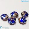 Perle Schisse Onda Blu in vetro di Murano - PERLA007